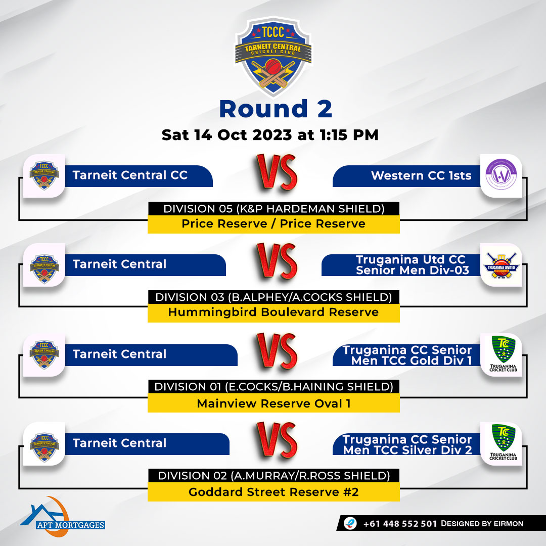 Tarneit Central CC — Round 2 Fixture